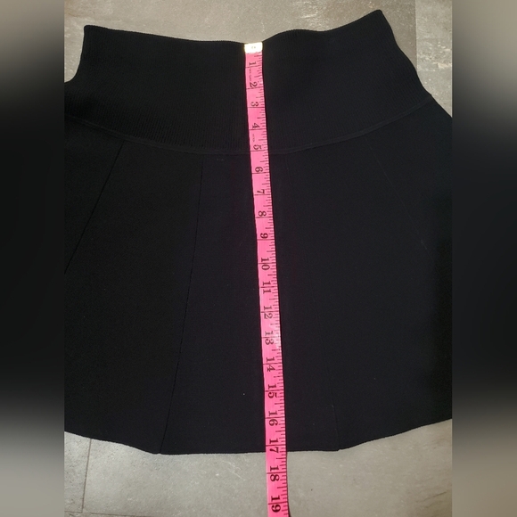 Rag & Bone Isla Knit Fit & Flare Skater Sweater Mini Skirt. Black. Size Medium - Picture 3 of 15